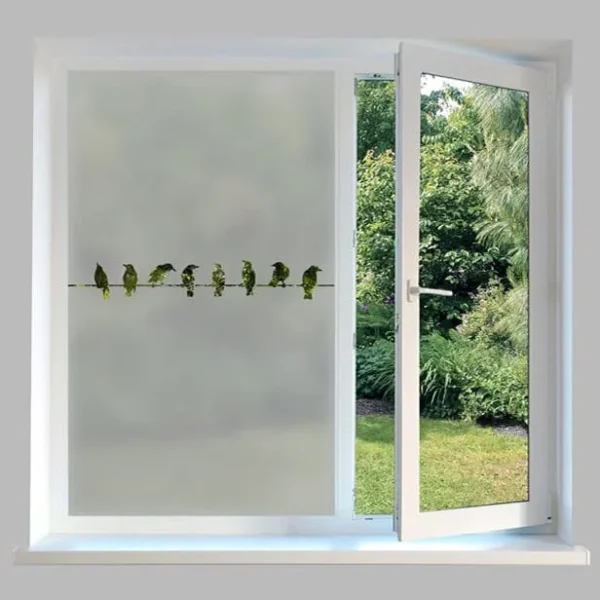 Frosted Window Film Bird Design