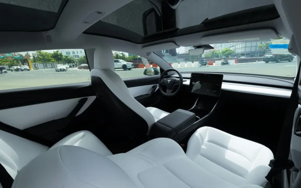 Tesla good and no interior damage