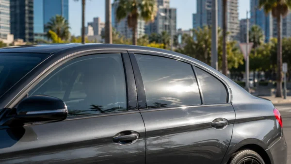 Legal car window tinting in Brisbane showing professionally tinted side windows that follow Queensland window tinting laws.